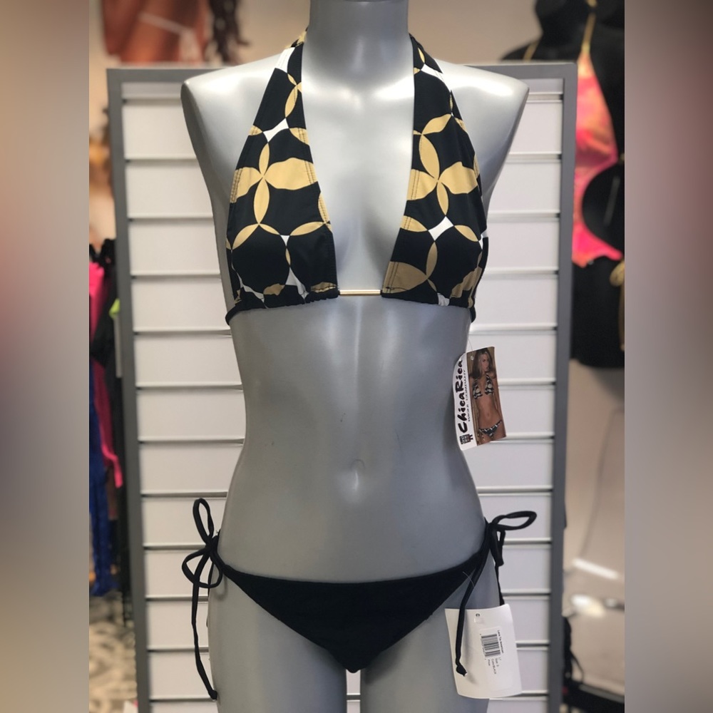 Chica Rica Delano Black Bikini size Small